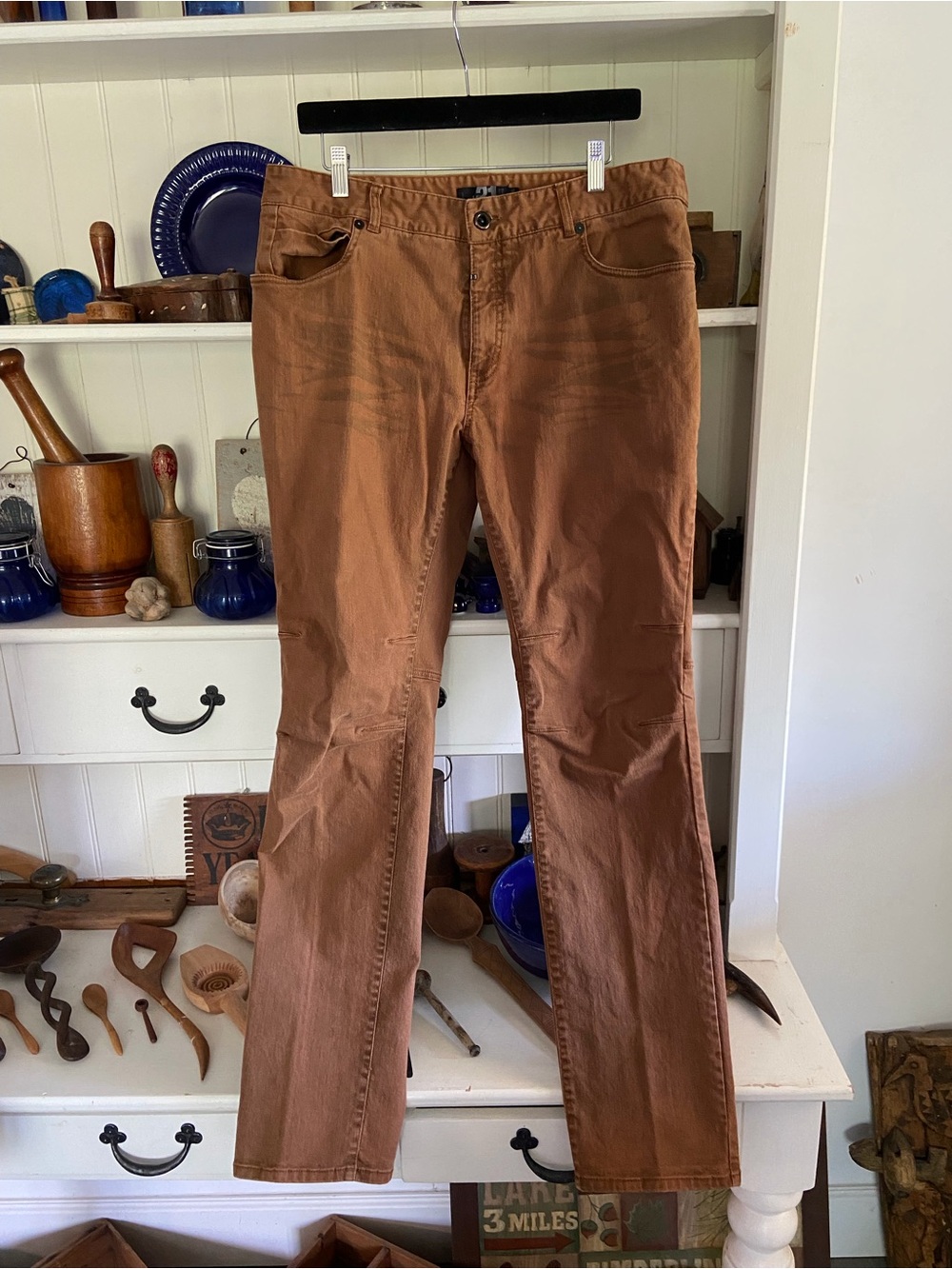 Le 31 Men's Bootcut Jeans in Warm Brown
